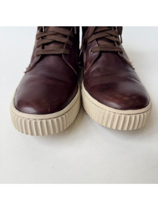 John Varvatos Bedford Trooper High Top Sneakers Brown Men\'s 10.5 main image 4
